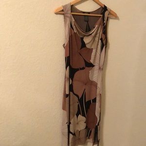 BCBG Maxazia Water Lily pad design mid dress